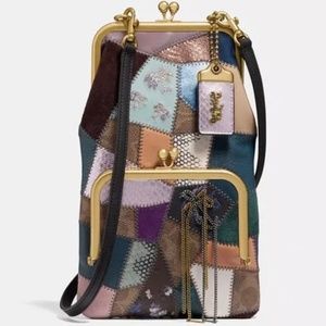 Coach 1941 Double Frame Crossbody in Leather with Signature Patchwork | NWOT